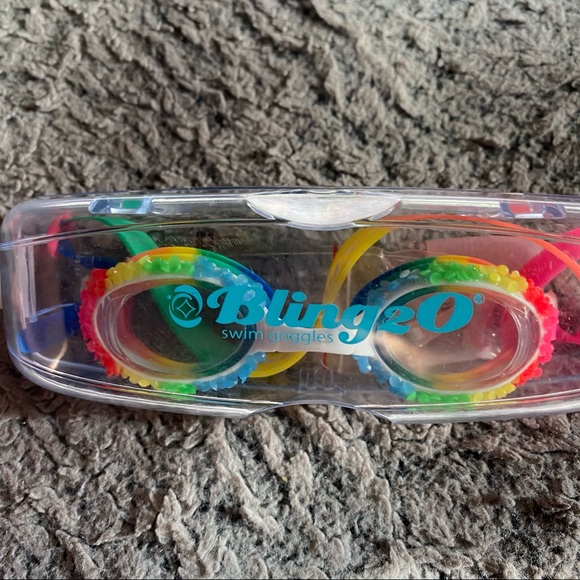 Rainbow bling swim googles - Picture 1 of 5